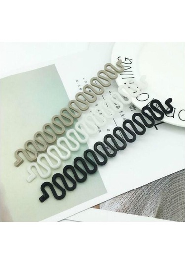 Siyah Balık Kılçığı Saç Örgü Fransız Örgü Aracı Rulo Sihirli Büküm Şekillendirici Bun Maker 1 Adet Siyah