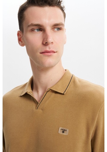 Arma Erkek Regular Fit Polo Yaka Kazak Karbon Fırçalı Selanik, %65 Pamuk %35 Polyester, Düğmesiz Basic K30554698602 Acı Kahverengi Arma Erkek Regular Fit Polo Yaka Kazak Karbon Fırçalı Selanik, %65 Pamuk %35 Polyester, Düğmesiz Basic K30554698602 Acı Kahverengi