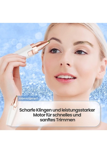 2'li 1 Arada Usb Kadın Tıraş Makinesi Ve Yüz Tüy Alma Makinesi, Beyaz