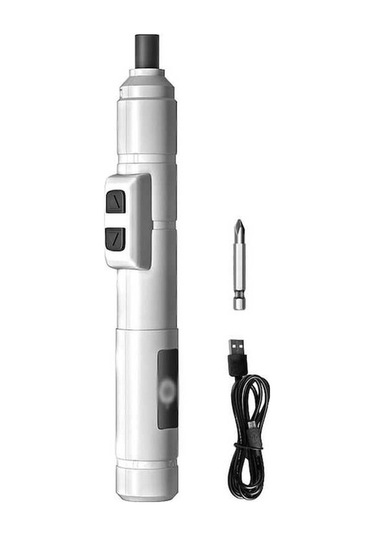 Fastbuy Tip-c Şarjlı Mikro Elektrikli Tornavida Seti - 250rpm Hızlı Çalışma, Elektronik Tamir Ve Hassas Aletler İçin 1 Adet S