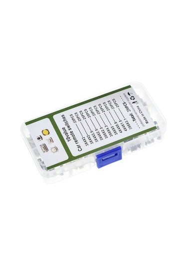 Besthome1 10 Farklı Boyutta 250 Adet Çok Renkli Plastik Ve Metal Düğme Anahtarı Seti Çok Renkli