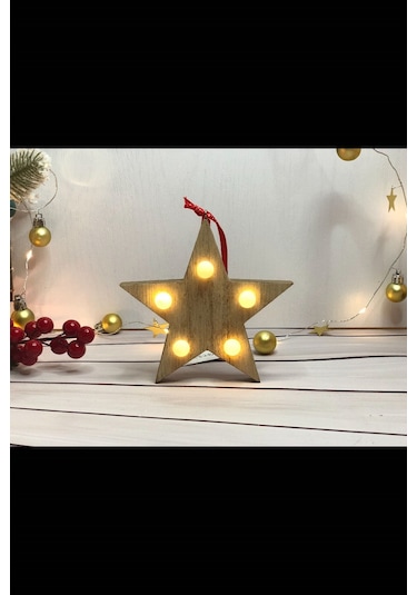 Yıldız Led Işıklı Yılbaşı Ağaç Süsü Gün Işığı