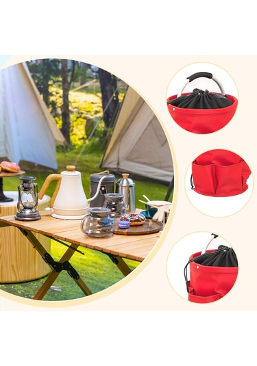 Suntek Ev, Bahçe, Seyahat Ve Diğer Amaçlar İçin Kulplu Kırmızı