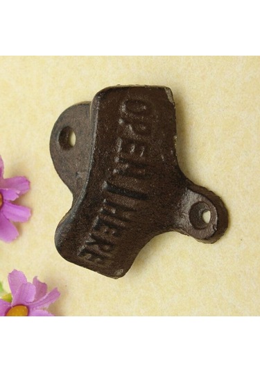 Vintage Antika Ev Mutfak Duvara Monte Bar Bira Bardağı Şişe Kapağı Açacağı Hediye Diğer