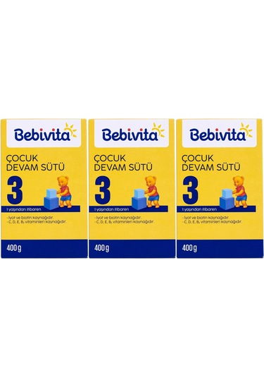 Bebivita 3 Bebek Sütü 400 G 3'lü Set