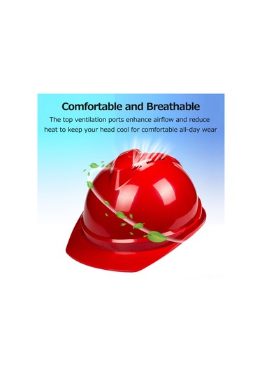 Symbee Abs Malzeme Konstrüksiyon Kaskı - Konforlu, Havalandırmalı, Çok Nokta Tamponlu Turuncu Yüksek Konfigürasyon Döner Tip