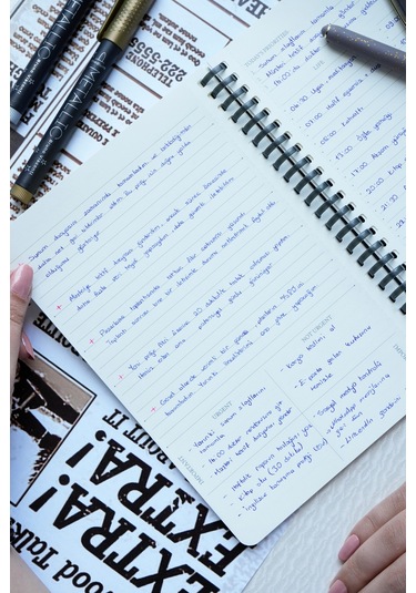 Sylcon Spiralli Defter Life&work . Pp.100 Gr. Ivory,a5 Siyah Siyah2