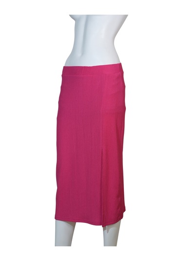 Kadın Yırtmaçlı Etek Fuşya