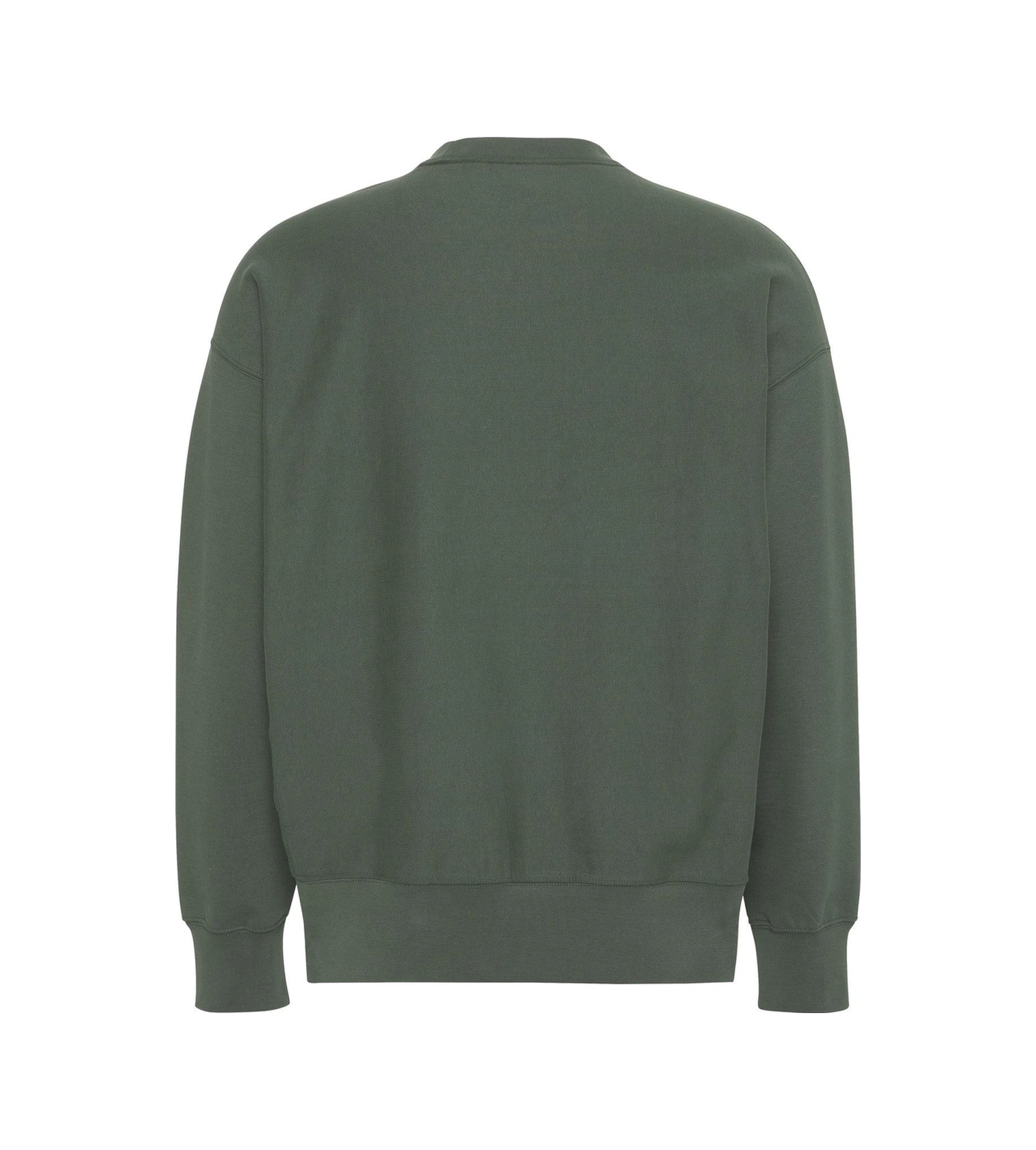 Premium Terry Monogram Cn Erkek Yeşil Sweatshirt-10561 Yeşil