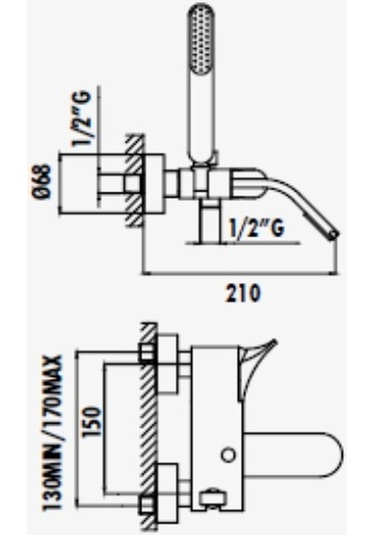Creavit LF2500 Infinity Banyo Armatürü