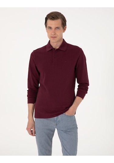 Pierre Cardin Erkek Bordo Sweatshirt 50314048-vr014 Bordo