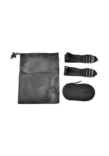 Novahub 6 Metre Kamp Çadırı Bağı - Siyah Polyester, Taşıma Çantası Dahil Sürdürülebilir Model Siyah