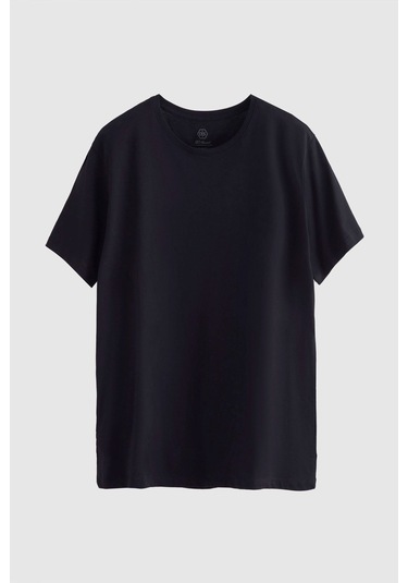 D's Damat Slim Fit Bisiklet Yaka %100 Pamuklu Nefes Alabilen T-shirt 4HC141996753M - Lacivert D's Damat Slim Fit Bisiklet Yaka %100 Pamuklu Nefes Alabilen T-shirt 4HC141996753M - Lacivert