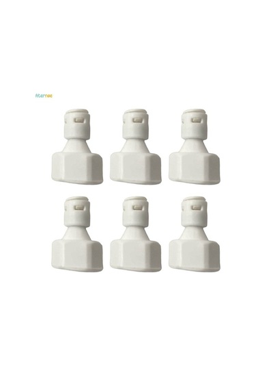 Ulzyvf 3x 6 Adet Küresel Vana Konnektör Bağlantı Bağlantısı 1/4-inç 1/2-inç Dişli, Ro Su Sistemi Valfı