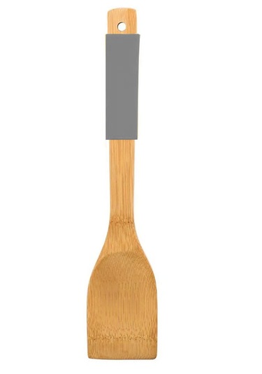 Bambu Spatula Silikon Tutma Yerli Isıya Dayanıklı Yanmaz Yapışmaz