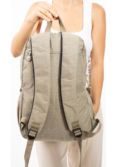 Ultra Hafif Çok Cepli Su Geçirmez Sırt Çantası Vizon Model: 571-2e - Vizon