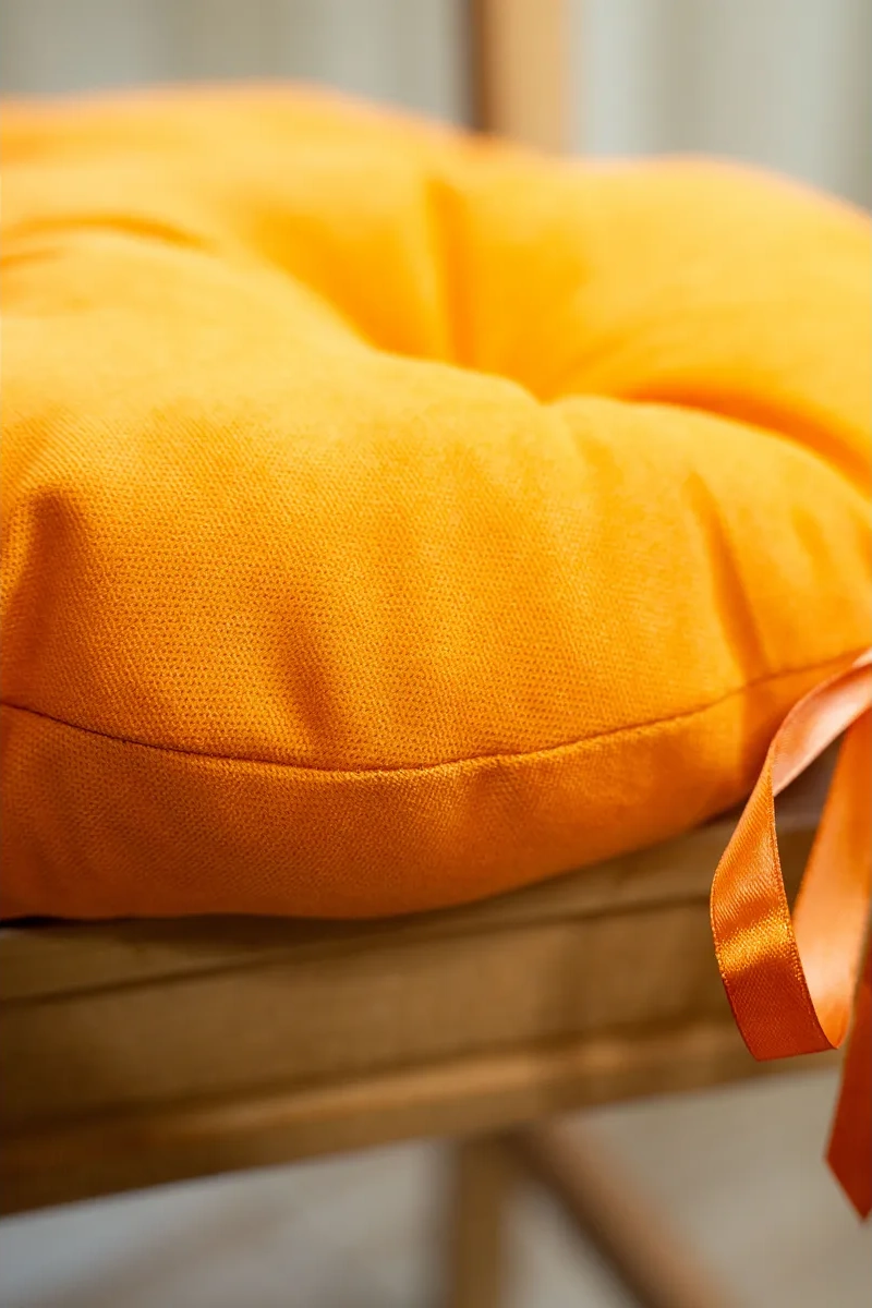 Slavıca Sandalye Mindarlığı Yuvarlak 40x40 Cm 2'li Set 226093511 Turuncu