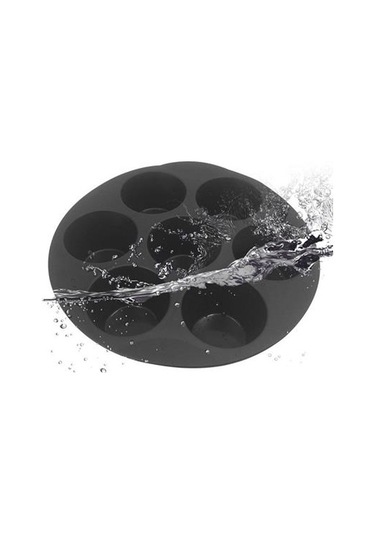 7 Gözlü Silikon Çok Amaçlı Airfryer Muffin Cupcake Kek Ve Çörek Pişirme Kalıbı Çok Renkli