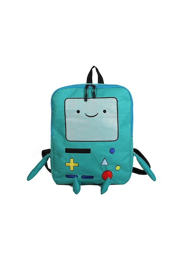 Yuntech01 Klasik Oyun Konsolu Desenli Kumaş Çift Omuz Çanta - Mavi, Tek/çift Omuz Dönüşümlü, Okul/seyahat İçin 29x11.5x39cm Çok Renkli