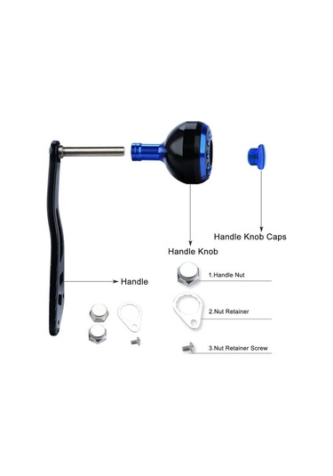 Mavi Sougayilang Balıkçılık Reel Kolu Rocker Baitcasting Balıkçılık İçin Güçlü Dayanıklı Balıkçılık Reel Kolu