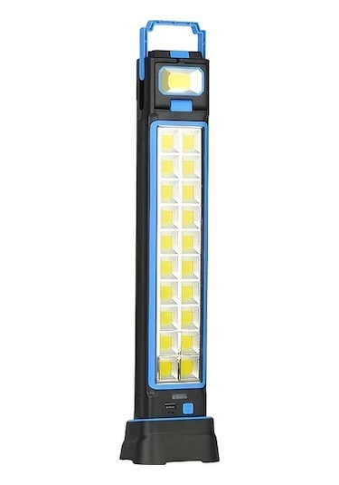 Xuweiwei 1 Mavi Çok Fonksiyonlu Şarj Edilebilir 6 Işık Modlu Kamp Çadırı Ev Taşınabilir Acil Sel Lambası El Feneri