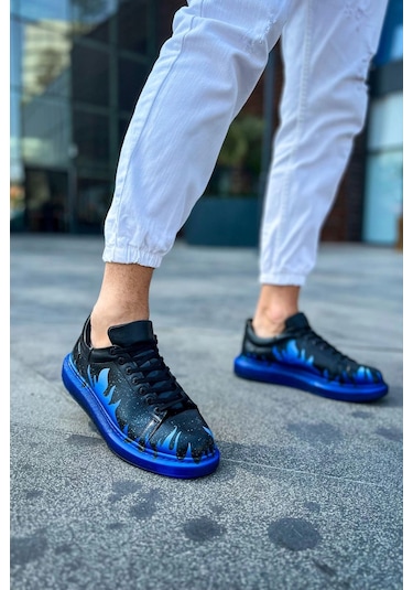 Ch254 Cst Pittura Erkek Ayakkabı 534 Mavı Alev Çok Renkli