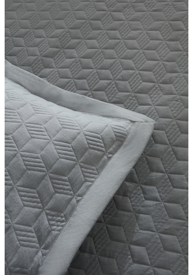 Karaca Home Liora Çift Kişilik Yatak Örtüsü Antrasit Antrasit