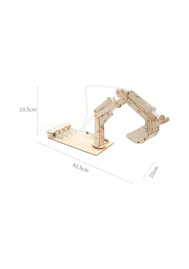 ECE Hidrolik Kepçe Ekskavatör Deney Seti 4 Kontrollü Pascal Kanunu Tornavida Ve Boya Seti İle Demonte