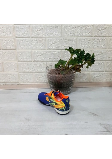 Mpone 1368 Mavi-turuncu Erkek Çocuk Halısaha Futbol Ayakkabı 001