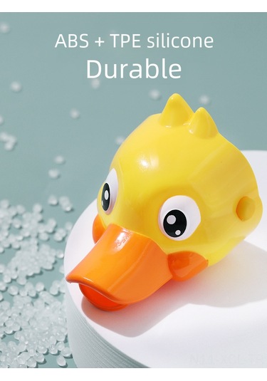 Konesam Çocuk Ellik Silikon Su Kaynak Uzatıcı: Kartoon Desenli Fil & Ördek , Su Sıçramasını Önleyen, Kolay Kurulumlu Lavabo Aksesuarı Diğer