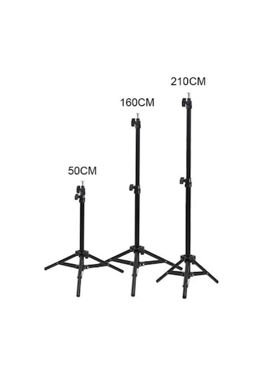 Azemax Geçmeli Tripod 10Inç Halka Led 168Cm Youtuber Video Selfi