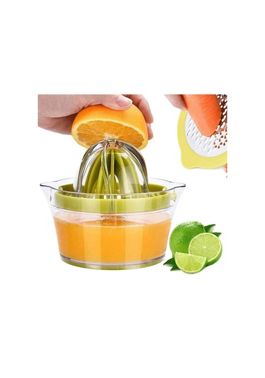 Taşınabilir Limon Portakal Manuel Meyve Sıkacağı Mutfak Ekru