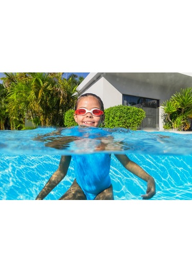 Çocuk Yüzücü Havuz Deniz Gözlüğü - Kırmızı Model 3 - 7 Yaş Arası 21062 Kırmızı