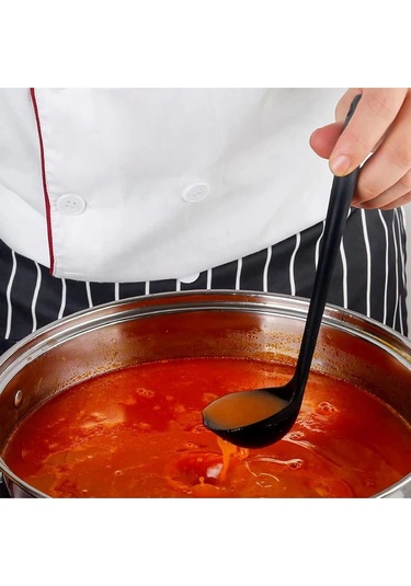 Burcummm Silikon Uzun Kepçe Siyah