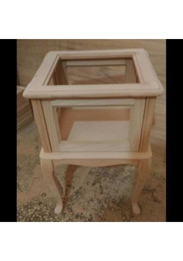 Gümüşlük KARE MODEdL 78 cm HAM Kayın Lükens Aslan ayak  İtinalı paket ve kargo Kutu da sevk El Yapım