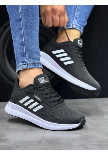 Khayt Bezero Su Ve Soğuk Dayanıklı Erkek Kadın Spor Ayakkabı Siyah - Beyaz