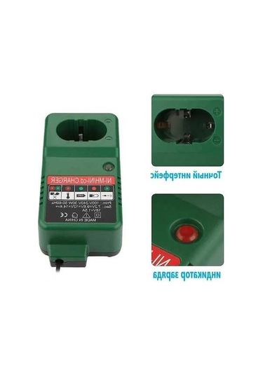 Pazly Hitachi 7.2-18v Ni-cd/ni-mh Akıllı Hızlı Şarj Cihazı, Yeşil, Avrupa Fişli, 75x140x60mm, High Quality, Pratik Kullanım