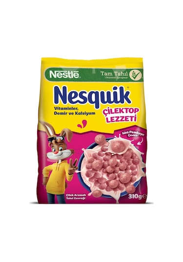 Nesquik Çilektop Lezzeti 310 Gr Mısır Gevreği X 2 Adet
