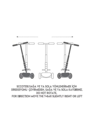 Mavi 3 Tekerlekli Scooter Mavi