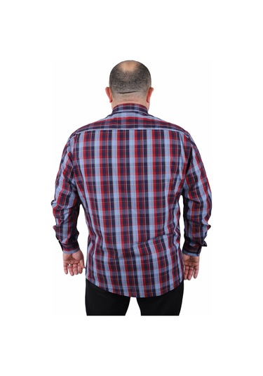 Starbattal Büyük Beden Erkek Gömlek Estacional 23373 LACIVERT Lacivert