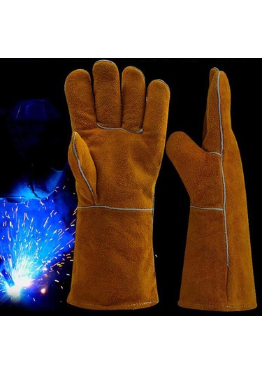Homyl 1 Çift Kaynak Koruyucu Eldiven Eller Kaynakçı Için