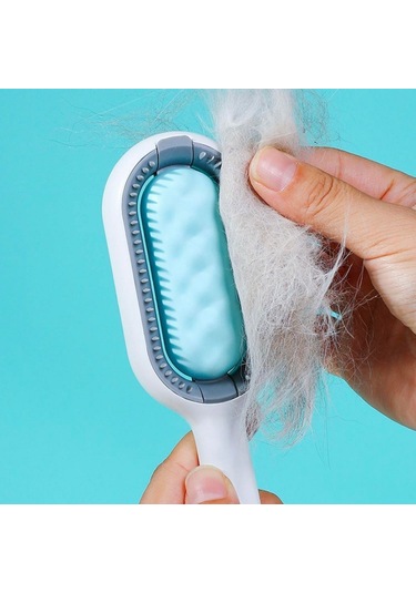 Buffer Evcil Hayvanlar İçin Çift Taraflı Pet Fırçası Nemli Tüy Tarama Tarağı Çok Renkli