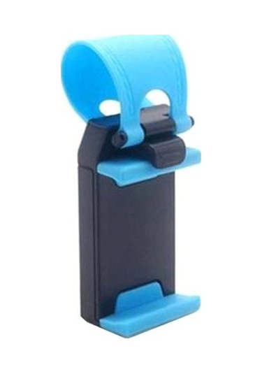 Jms Güçlü Taşıma Kapasitesi Profesyonel Evrensel Araç Direksiyon Cep Telefon Tutucu Mavi