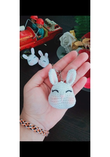 Dukakidstoys Amigurumi Minik Tavşan Anahtarlık Aksesuar Hediyelik