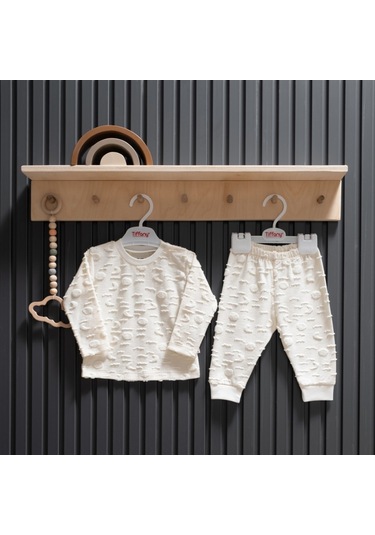 Tiffany Baby Moon Theme 2'li Takım 35012 Ekru