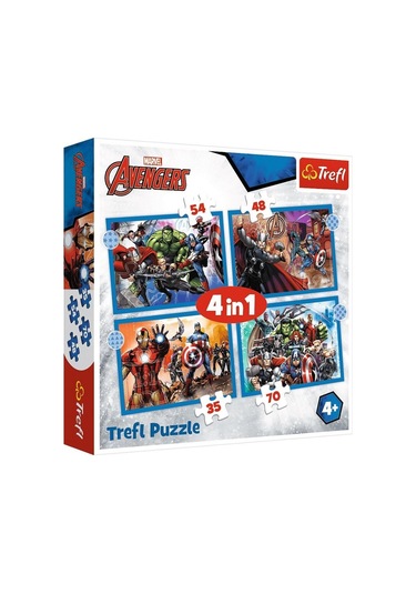 Trefl Avengers 4'Lü 35+48+54+70 Parça Puzzle