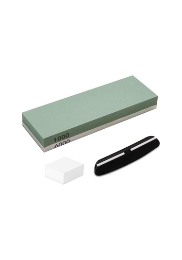 Xindoker Ev Mutfak Ve Ahşap İşleri İçin 1000/6000 Zımpara Tuzu Seti: İki Yönlü Elmas Taş, Silikon Tutucu, Plastik Taban, Düzeltme Taşı Ve Açı Rehberi