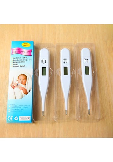 Qingmipy Pratik Taşınabilir Elektronik Ateş Ölçer - Hızlı Ve Hassas Vücut Sıcaklığı Ölçümü