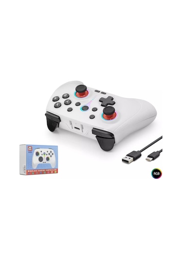 Nodar Nd505w Rgb Bluetooth Gamepad Pc Apple Uyumlu iOS Android Switch Ps3 Ps4 Uyumlu