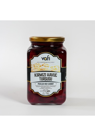 Vafi Turşu Serisi Kırmızı Havuç Turşusu 1000cc-500gr-8485